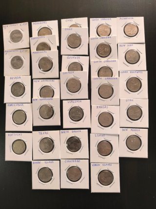 Lote Quarters Americanos Estados NEGOCIABLE
