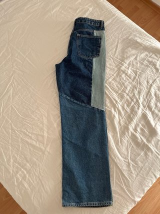Pantalón vaquero patchwork