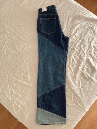 Pantalón vaquero patchwork