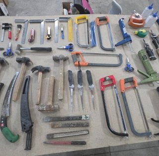 Lote herramientas carpintería, obra y bricolaje