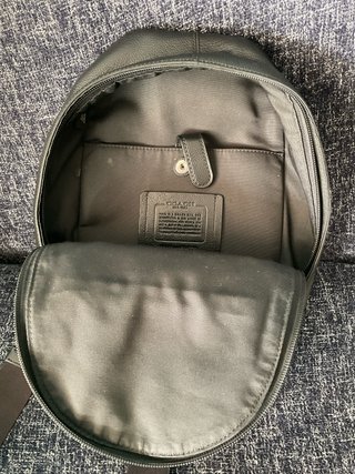 Bandolera Coach Negra Hombre