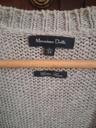 Chaleco Massimo Dutti Beige Talla      L/42