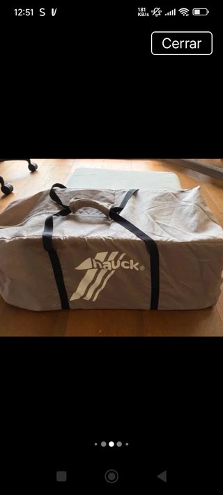 Cuna de viaje en perfecto estado marcas hauck