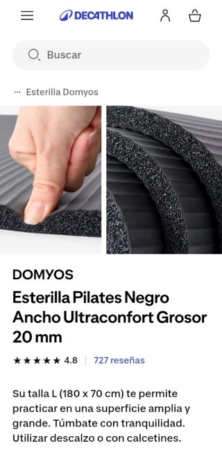 Esterilla Domyos Gris