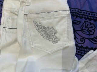 Pantalón vaquero blanco Ed Hardy