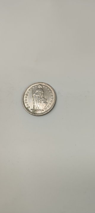 Suiza ½ Franco 1974 Helvetia Confederación