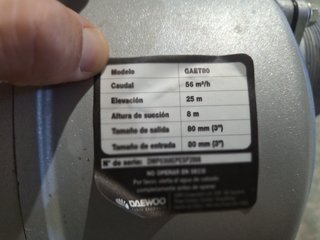 Bomba de agua Daewoo GAET80