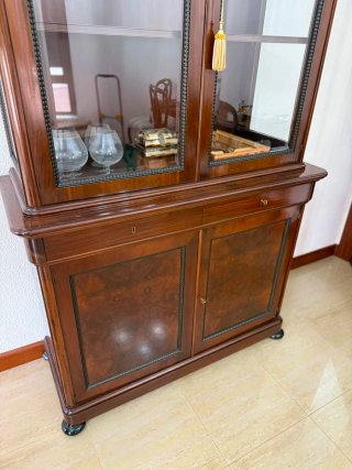 Vitrina Francesa Madera y Cristal
