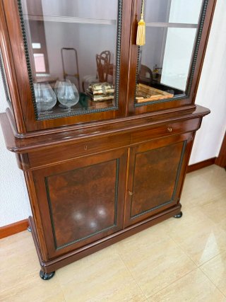 Vitrina Francesa Madera y Cristal