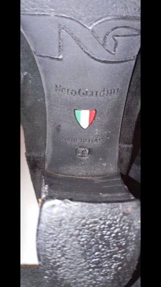 Botas altas de ante negro Nero Giardini talla 39