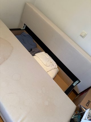Sofá Cama beige ALVDALEN Ikea.