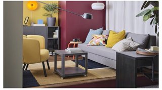 Sofá Cama beige ALVDALEN Ikea.