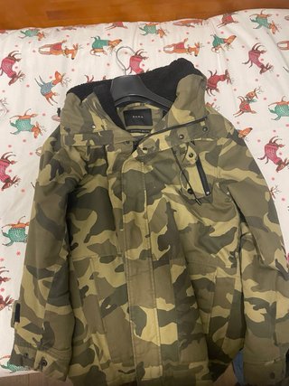Chaqueta Zara Camuflaje Verde