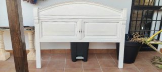 Cabecero Cama 150cm Madera Blanco