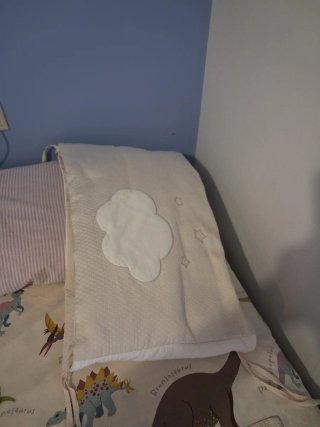 Cuna Trama Blanca + Colchón + Colcha Petit Praia