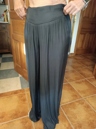 Pantalón mujer largo suave y ancho