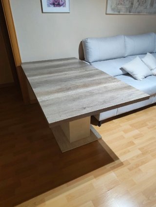 Mesa Comedor Extensible Madera Beige/Marrón