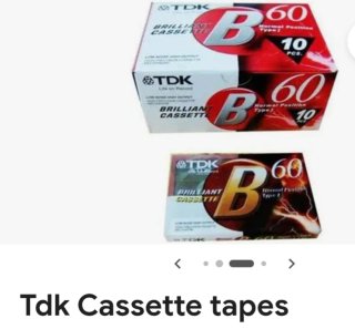 Cintas TDK B60 - Paquete de 10