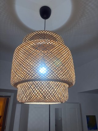 Lámpara de techo Ikea bambú