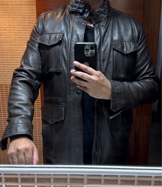 Sahariana piel autentico XXL