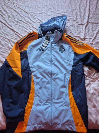 Chaqueta Real Madrid Adidas Azul Naranja