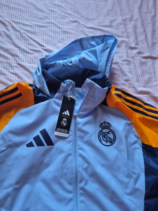 Chaqueta Real Madrid Adidas Azul Naranja