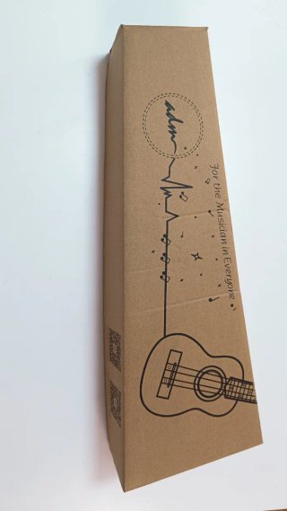 Ukelele azul con accesorios
