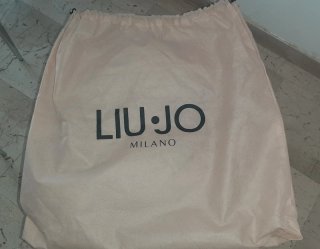 Borsa Liu Jo nera in tessuto effetto peluche