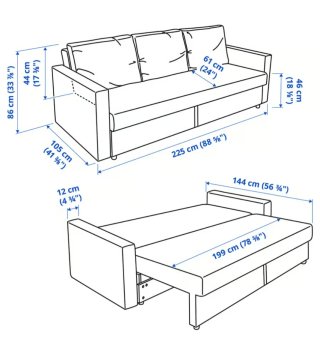 Sofá Cama Gris Ikea