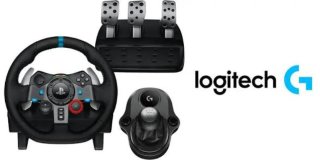 Volante Logitech G29 con palancas y caja