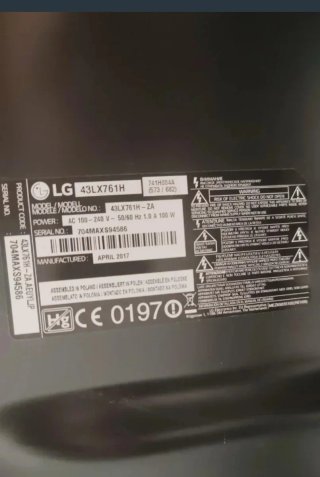 Televisor LG 43 como nuevo