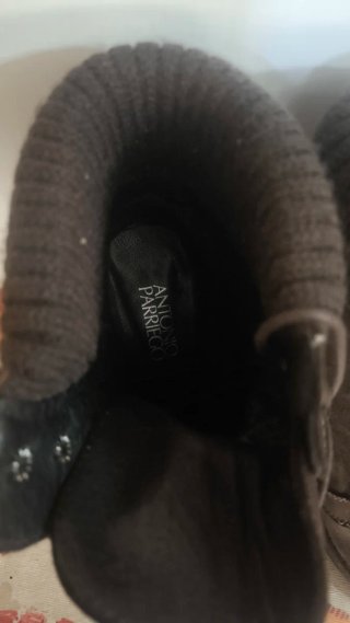 Botines de tacón marrones