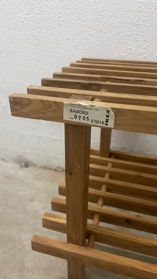 Estantería IKEA BABORD 3 baldas madera