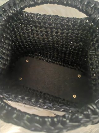 Borsa Clutch handmade paillettes nere