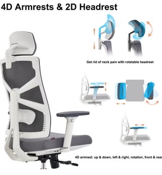 Silla de Oficina Ergonómica HOLLUDLE