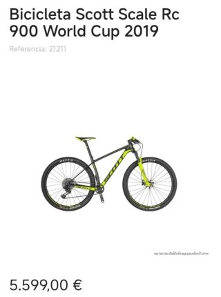 MTB Scott Scale RC World Cup