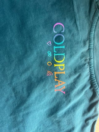 Camiseta Coldplay Moon Music Talla S