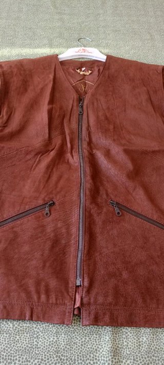Gilet vintage vera pelle Cabrini Creation EUR42