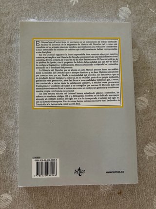 Manual de historia del derecho