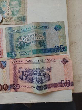 Banconote e monete del Gambia