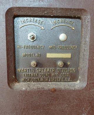 Altavoces Martin (USA) de 2 vías