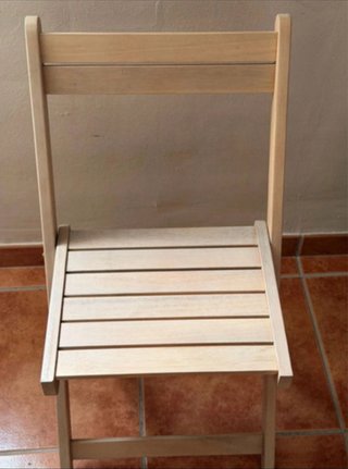 Silla plegable madera balcón/terraza
