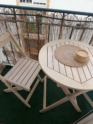 Silla plegable madera balcón/terraza
