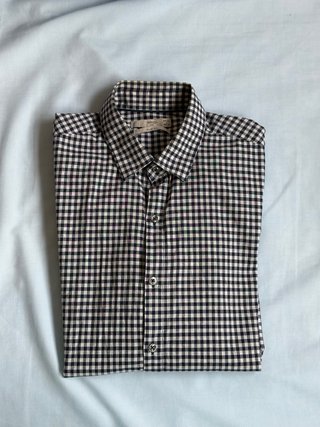 Camisa cuadros Mango Talla S Algodón
