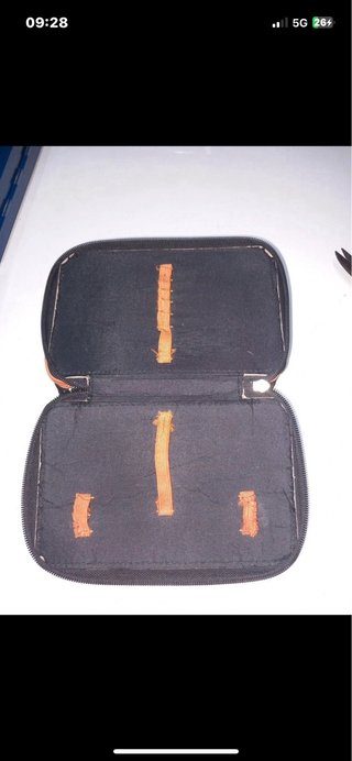Astuccio Sketch 3 Zip Blu e Arancione