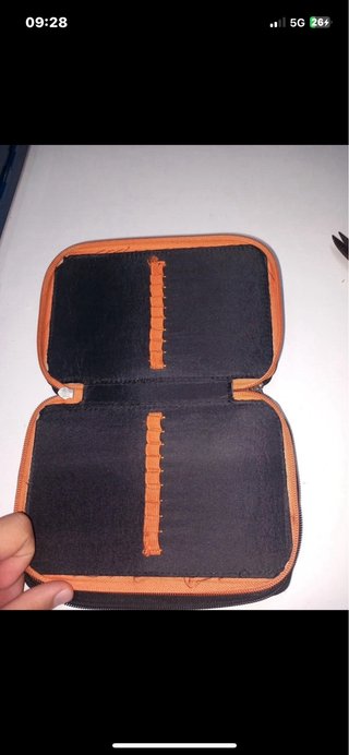 Astuccio Sketch 3 Zip Blu e Arancione