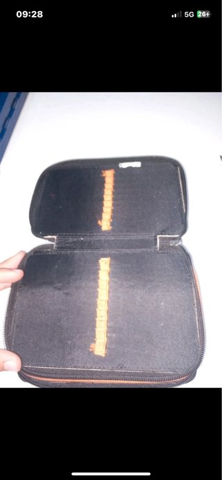 Astuccio Sketch 3 Zip Blu e Arancione