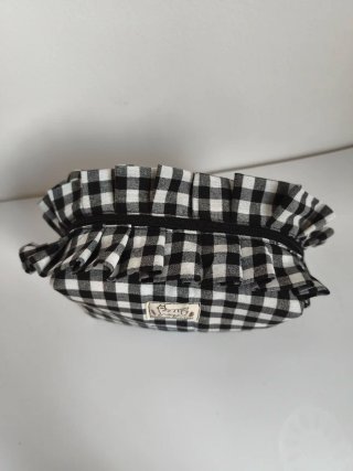 Estuche/Neceser Cuadros Blanco y Negro