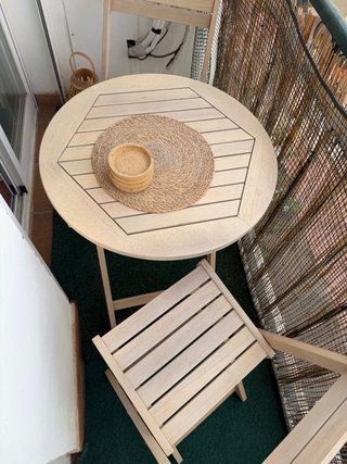 Silla plegable madera balcón/terraza