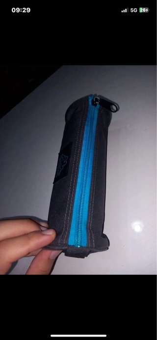 Astuccio Scuola Kappa Nero Azzurro
